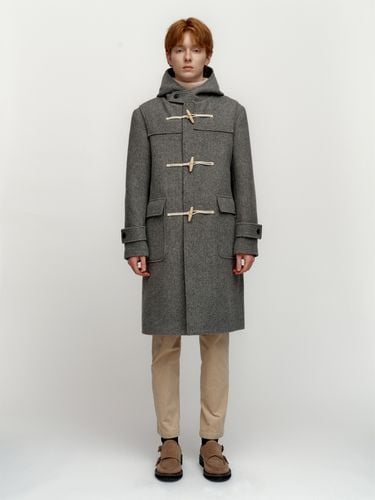 Wool Duffle Hooded Coat - Gray - SOLEW - Modalova