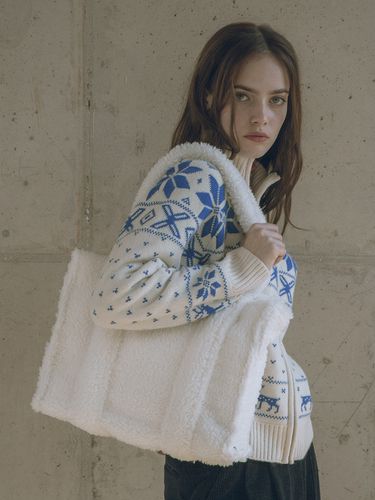 Shearling Tote Bag M - Siyazu - Modalova