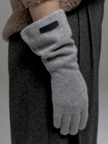 Geelong Wool Knit Long Gloves - Carriere - Modalova