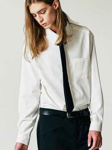 Fine Twill Tip Shirt - White - S SY - Modalova