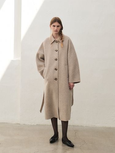 Alpaca Single Handmade Coat - MOHAN - Modalova