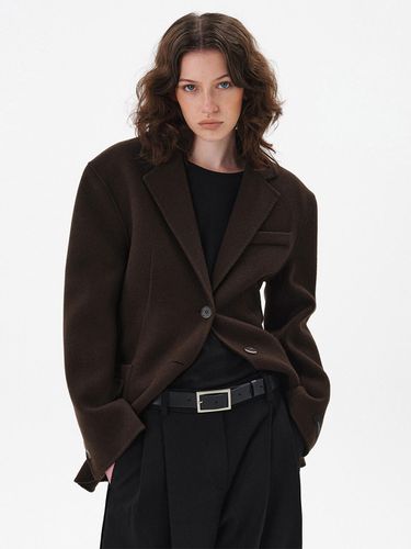 Deep Slit Wool Handmade Half Coat_3 Color - MAGJAY - Modalova