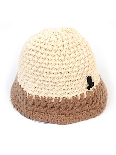 Two Tone Knit Bucket Hat - Universal chemistry - Modalova