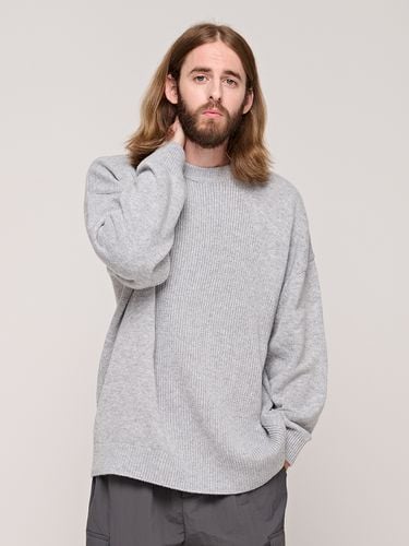 Oversized Washed Knit Sweater _ - CARGOBROS - Modalova