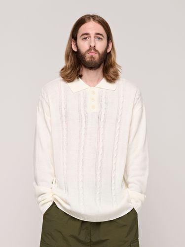 Collared Cable Knit Sweater - CARGOBROS - Modalova