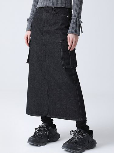 Rynn Pocket Slit Denim Long Skirt () - AVANDRESS - Modalova