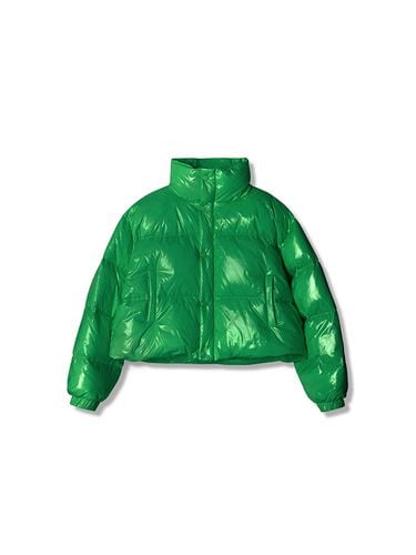 Siberia Shiny Crop Padding (Green) - AVANDRESS - Modalova