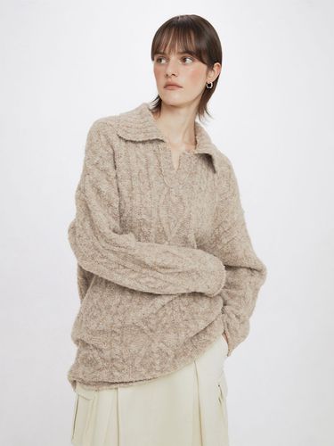 Overfit Knit Pullover Sweater - RAIVE - Modalova