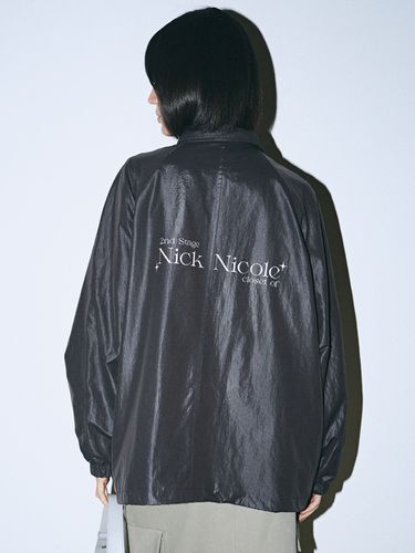 NN Oversized Coating Jumper_Charcoal - NICK&NICOLE - Modalova