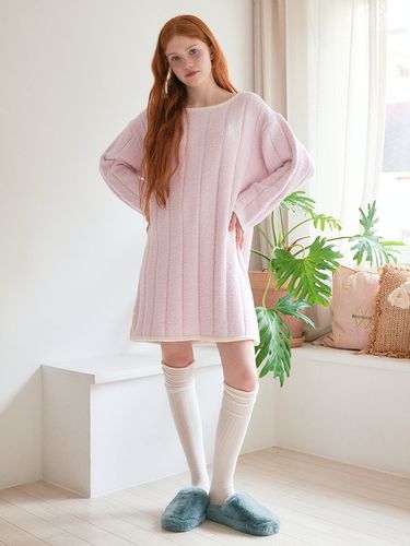 Cozy Boucle Dress - Pink - GENERAL IDEA - Modalova