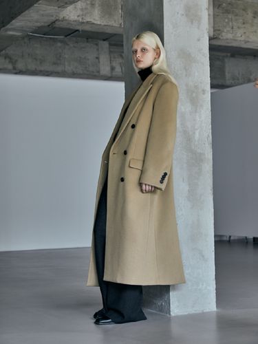 Noman Double Breasted Cashmere Coat - GOUTE - Modalova