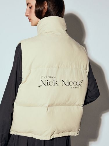 NN Short Padded Vest_Light Beige - NICK&NICOLE - Modalova