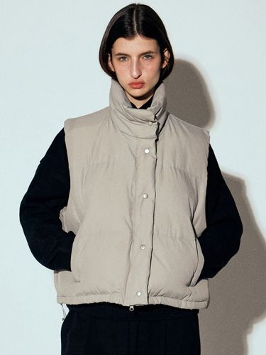 NN Short Padded Vest_Light Gray - NICK&NICOLE - Modalova