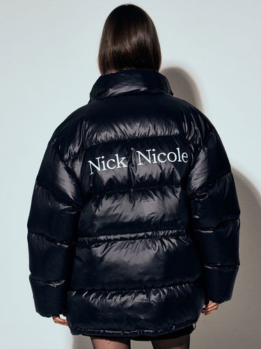 NN Waist String Midi Down Padded Jacket_Black - NICK&NICOLE - Modalova