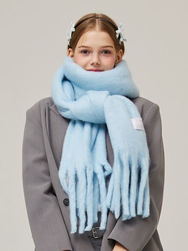 Basic Big Scarf_Sky Blue - VVV - Modalova