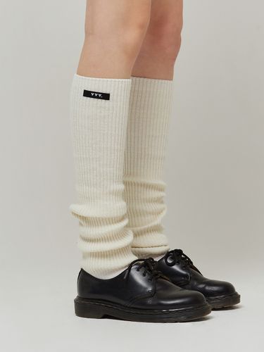 Wool Ribbed Leg Warmer - VVV - Modalova