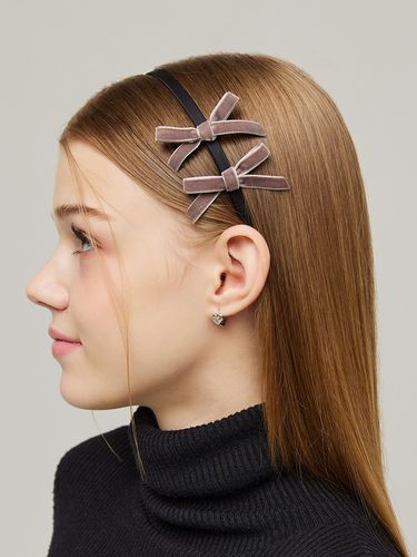 Velvet Mini Ribbon Hairband - VVV - Modalova