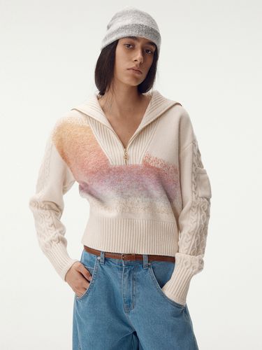 Half Zip-Up Sweater - MAISONMARAIS - Modalova