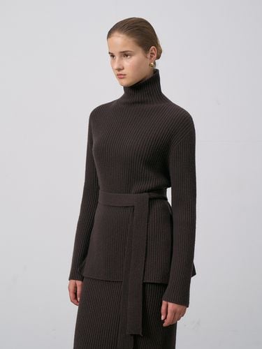 Wholegarment Ribbed Turtleneck Knit - RENEJ - Modalova