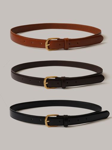 Hide Gold Buckle Belt - Laminez - Modalova