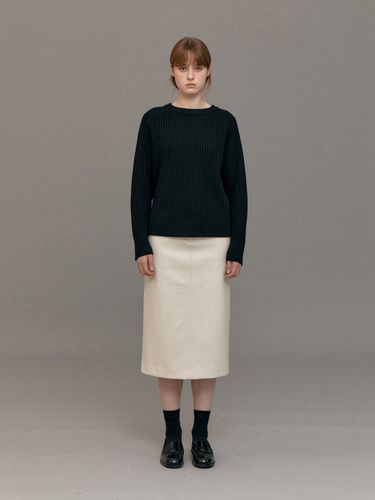 Wool H-line Midi Skirt - Lemme - Modalova