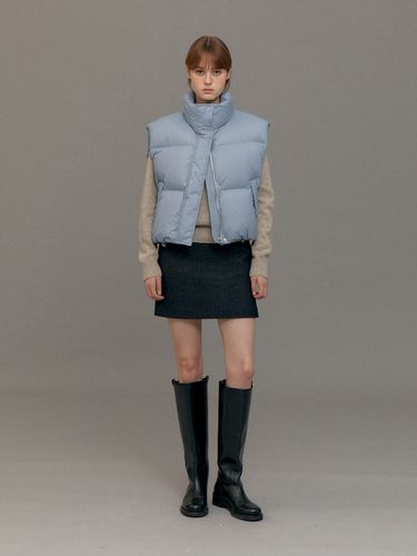 Crop Down Vest_Baby Blue - Lemme - Modalova