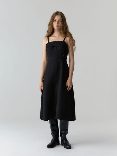 Bustier Flare Dress - Black - DEPOUND - Modalova