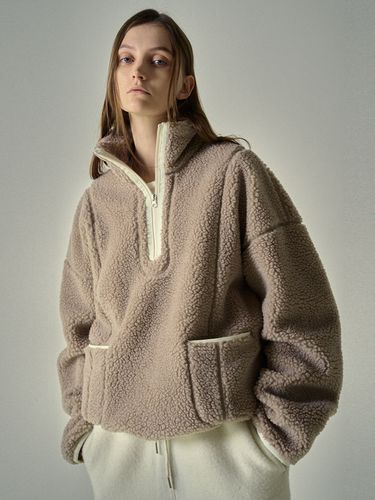 Half Zip-up Fleece Jumper - FACADE PATTERN - Modalova