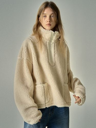 Half Zip-up Fleece Jumper - FACADE PATTERN - Modalova