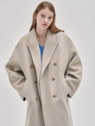 Peaked Lapel Cocoon Coat - NILBY P - Modalova