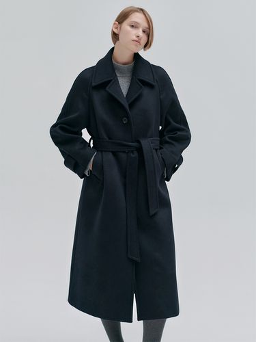 Vintage Volume Coat_Navy - NILBY P - Modalova