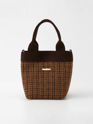 Hound Wool Check Bag - chat de lama - Modalova