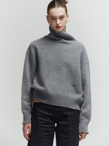 Wool Blend High Neck Cropped Sweater () - L’H.A.S - Modalova