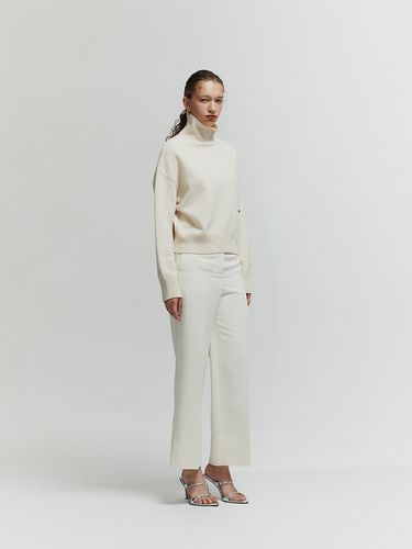 Wool Blend High Neck Cropped Sweater - L’H.A.S - Modalova