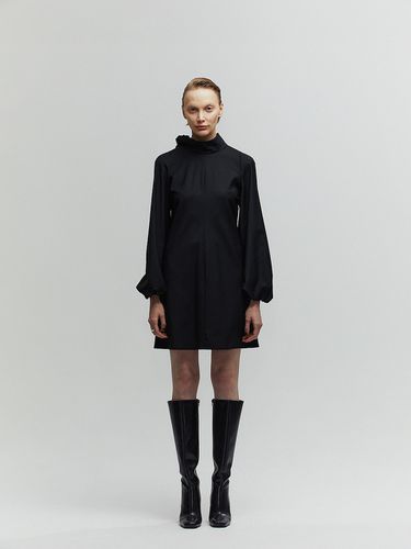 Voluminous Sleeve Wool Mini Dress () - L’H.A.S - Modalova