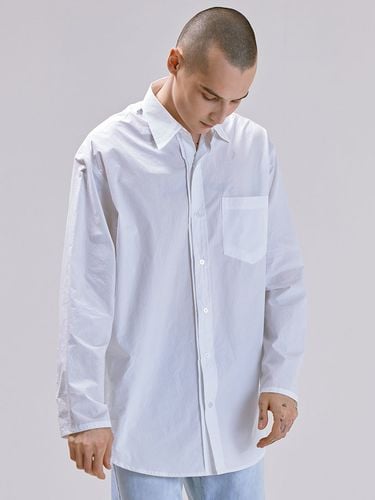 Minimal Pin Tuck Shirt _ White - NUAKLE - Modalova