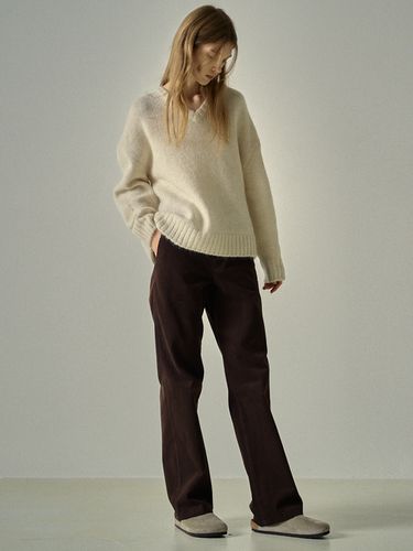 Corduroy Straight Pants _ - FACADE PATTERN - Modalova