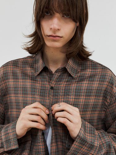 Oversized Cozy Check Shirt _ - Trip LE Sens - Modalova