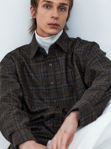 Fine Wool Casual Check Shirt _ - Trip LE Sens - Modalova