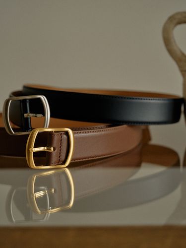 T Square Hardware Leather Belt - ANEDIT - Modalova