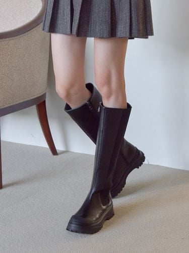 Chelsea Zipper Long Band Boots_Black - FORMEL CAMELE - Modalova