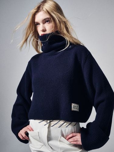 Cashmere Blended Extreme Turtleneck Knit - MARDI MERCREDI - Modalova