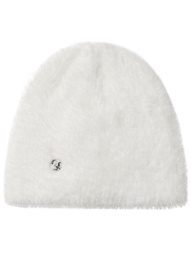 Fur Knit Beanie_White - FLARE UP - Modalova