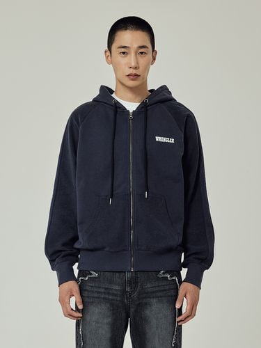 Relaxed fit Hood Zip Up - Navy - Wrangler - Modalova