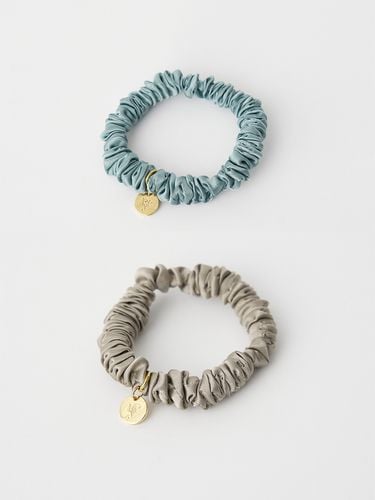 Mini Scrunchie Set_Grey + Blue - THE RYE - Modalova