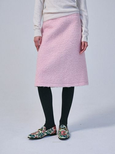 Wool Midi Skirt - Pink - MARDI MERCREDI - Modalova