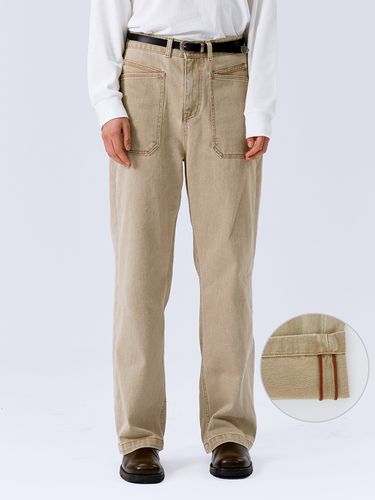 Asymmetric Pocket Wide Pants _ - NUAKLE - Modalova