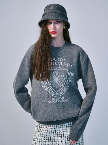 Cashmere Blended Alumni Emblem Pullover - MARDI MERCREDI - Modalova