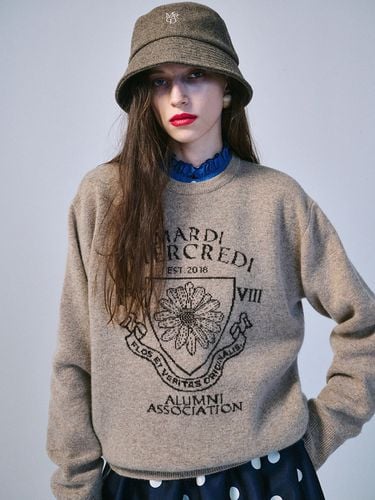 Cashmere Alumni Emblem Pullover - MARDI MERCREDI - Modalova