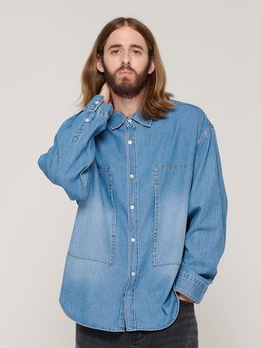 Washing Square Denim Shirt - Blue - CARGOBROS - Modalova